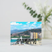 Malaga Postkarte (Stehend Vorderseite)