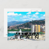 Malaga Postkarte (Vorne/Hinten)