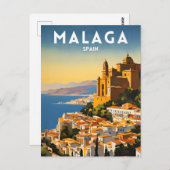 Malaga Postkarte (Vorne/Hinten)