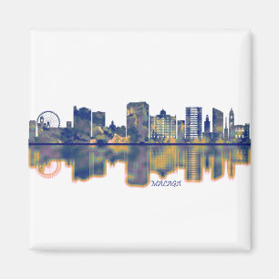 Malaga-Skyline Magnet