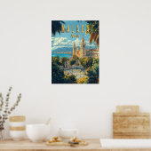 Malaga - Sonne, Meer und spanischer Charme Poster (Küche)