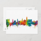 Málaga Spain Skyline Postkarte (Vorne/Hinten)