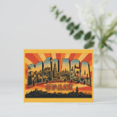 Málaga Spanien Alcazaba Postkarte (Stehend Vorderseite)