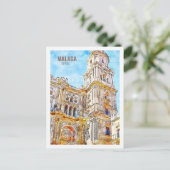 Malaga Spanien Berühmtes Wassersportzentrum Postkarte (Stehend Vorderseite)