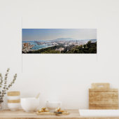 Malaga, Spanien Panorama Poster (Küche)