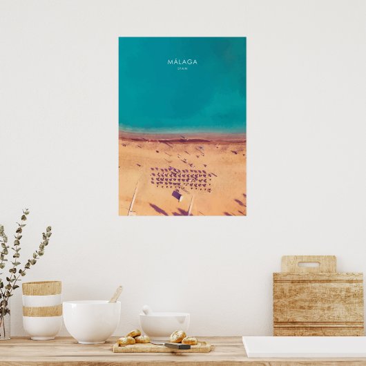 Malaga, Spanien Poster (Küche)