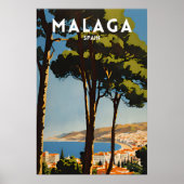 Malaga Spanien Poster (Vorne)