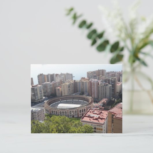 Malaga, Spanien Postkarte (Stehend Vorderseite)