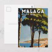 Malaga Spanien Postkarte (Vorne/Hinten)