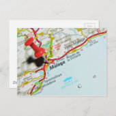 Malaga, Spanien Postkarte (Vorne/Hinten)