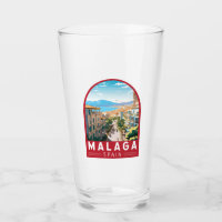 Malaga Spanien Reisen Kunst Vintag