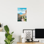 Malaga Spanien Reisen Kunst Vintag Poster (Heimbüro)
