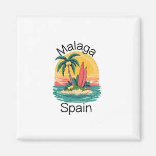 Malaga Spanien Souvenirs Espana Reise Urlaub Männe Magnet