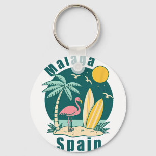 Malaga Spanien Souvenirs Espana Reise Urlaub Männe Schlüsselanhänger