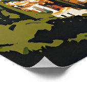 Malaga Spanien Vintag Poster (Ecke)