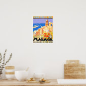 Malaga Spanien Vintage Poster (Küche)
