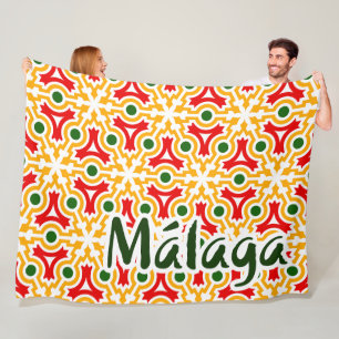 Malaga Straßenwände 1 Fleecedecke