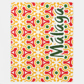 Malaga Straßenwände 1 Fleecedecke (Vorderseite)