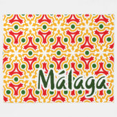 Malaga Straßenwände 1 Fleecedecke (Vorderseite (Horizontal))