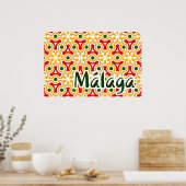 Malaga Straßenwände 1 Poster (Küche)