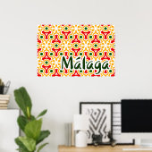 Malaga Straßenwände 1 Poster (Heimbüro)