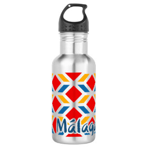 Malaga Straßenwände 2 Edelstahlflasche