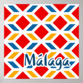 Malaga Straßenwände 2 Poster (Vorne)