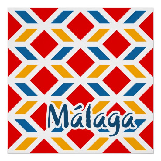 Malaga Straßenwände 2 Poster (Vorderseite)