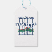 Malaga, window with flowers geschenkanhänger (Vorderseite)