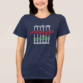Malaga, window with flowers Tri-Blend shirt