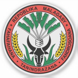 Malagasy Republic seal (1958-1975), Madagascar Aufkleber