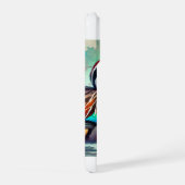 Malagasy Teal 151024AREF105 - Watercolor iPhone Hülle (Rechte Seite)