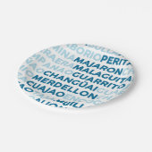 Malaguita Pappteller (Schrägansicht)