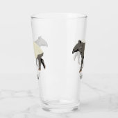 Malaien-Tapir Illustriert Personalisiert Glas (Links)