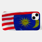 Malaienflagge Case-Mate iPhone Hülle (Rückseite (Horizontal))