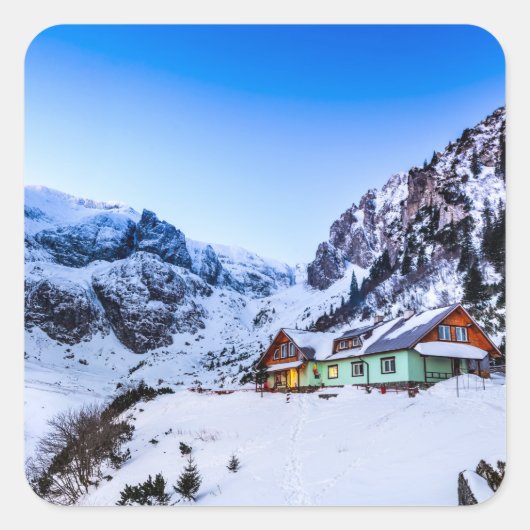 Malaiesti, Bucegi Quadratischer Aufkleber (Vorderseite)