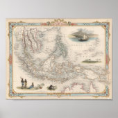 Malaiische Archipel oder Ost-Indische Inseln Poster (Vorne)