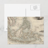 Malaiische Archipel oder Ost-Indische Inseln Postkarte (Vorne/Hinten)