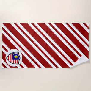 Malaiische Flagge Strandtuch