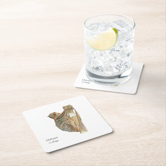 Malaiischer Colugo-Untersetzer Rechteckiger Pappuntersetzer (Vor Ort)