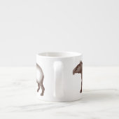 Malaiischer oder asiatischer Tapir vom antiken Espressotasse (Rückseite)