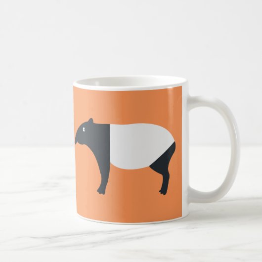 Malaiischer Tapir-Tasse Kaffeetasse (Rechts)