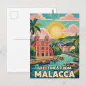 Malakka  Malaysia Postkarte (Vorne/Hinten)