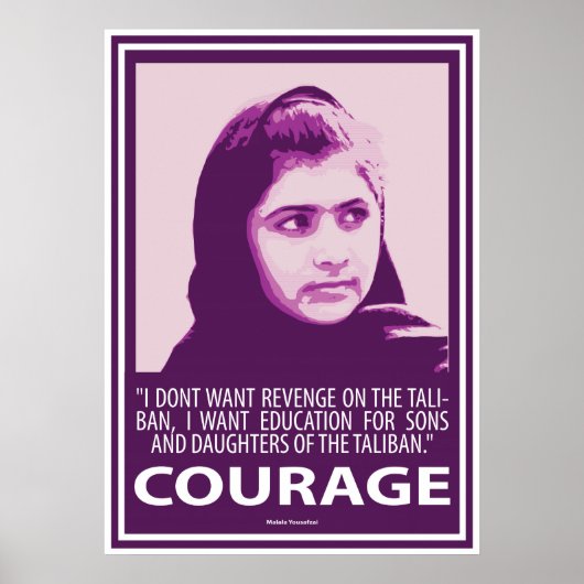 Malala - Märchenbild (Lila Serie) Poster (Vorne)