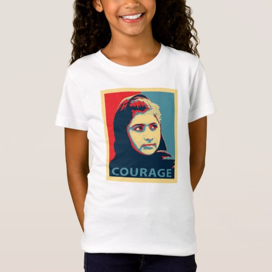 Malala Yousafzai - ein Bild der Mut-Shirts T-Shirt (Vorderseite)