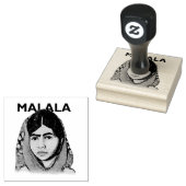 Malala Yousafzai, inspirierende feministische Kuns Gummistempel (Stempel)