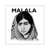 Malala Yousafzai, inspirierende feministische Kuns Gummistempel (Prägung)