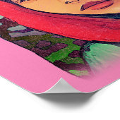 Malala Yousafzai, inspirierende feministische Kuns Poster (Ecke)