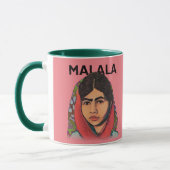 Malala Yousafzai, inspirierende feministische Kuns Tasse (Links)