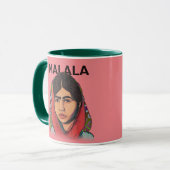 Malala Yousafzai, inspirierende feministische Kuns Tasse (Vorderseite Links)